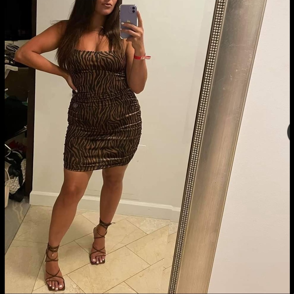 Tiger print dress